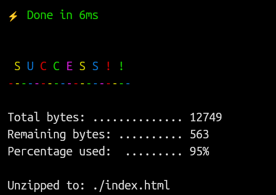 build process - 95% of limit reached